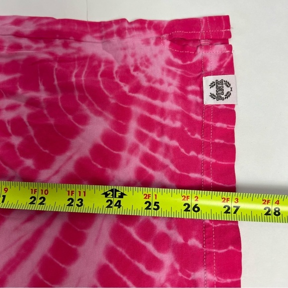 PINK VICTORIA’S SECRET Women’s Pullover Top Sz Small Tie Dye Pink Stretch - Picture 8 of 9